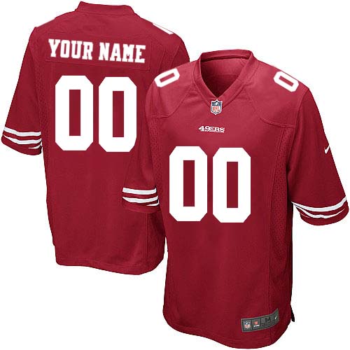 Nike San Francisco 49ers Customized Red Stitched Youth NFL Jersey